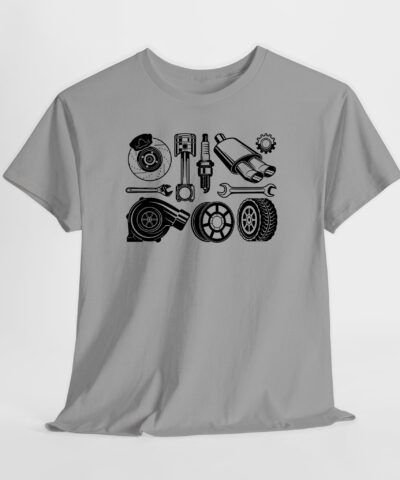 Otomotiv Parçaları Unisex Tişört - Görsel 3