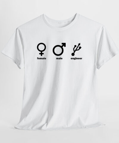 Alternative view of Female - Male - Engineer Unisex Tişört