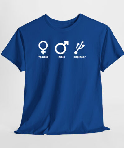 Female - Male - Engineer Unisex Tişört - Görsel 7