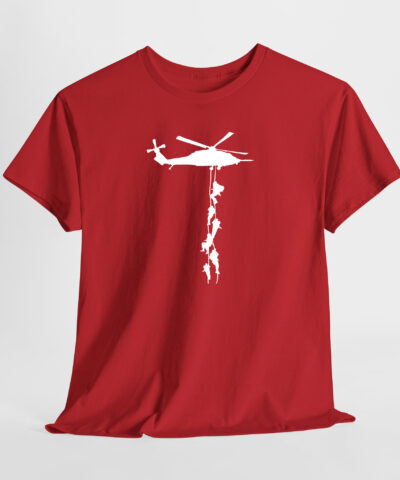 Askeri Helikopter Unisex Tişört - Görsel 4