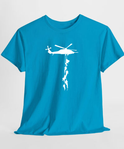 Askeri Helikopter Unisex Tişört - Görsel 9