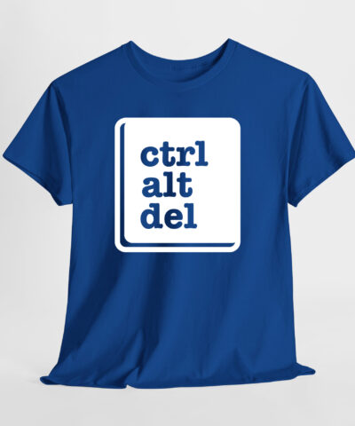 ctrl alt del Unisex Tişört - Görsel 7