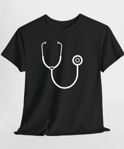 Steteskop Unisex Tişört - Görsel 6