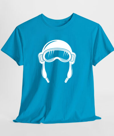 Havacı Retro Kask Unisex Tişört - Görsel 9