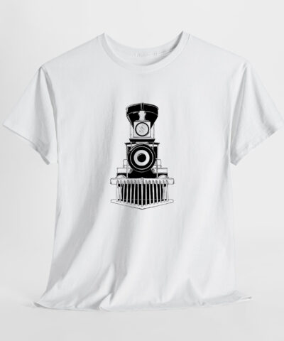 Alternative view of Retro Lokomotif Unisex Tişört