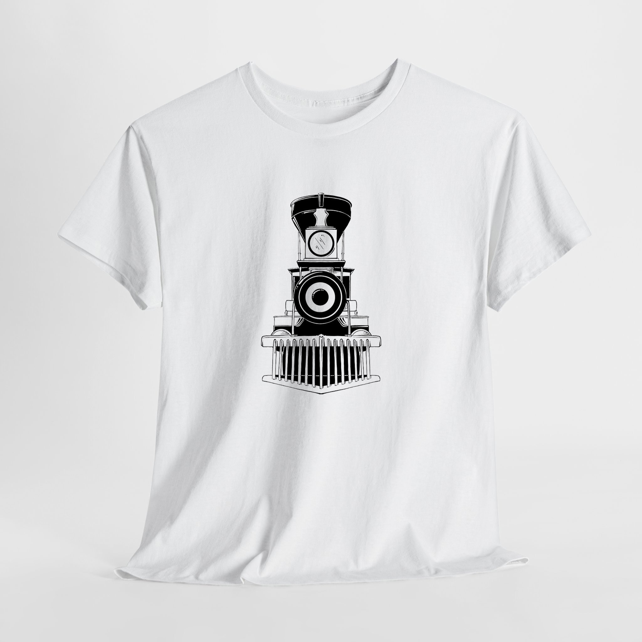 Retro Lokomotif Unisex Tişört - Görsel 2