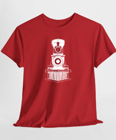 Retro Lokomotif Unisex Tişört - Görsel 5