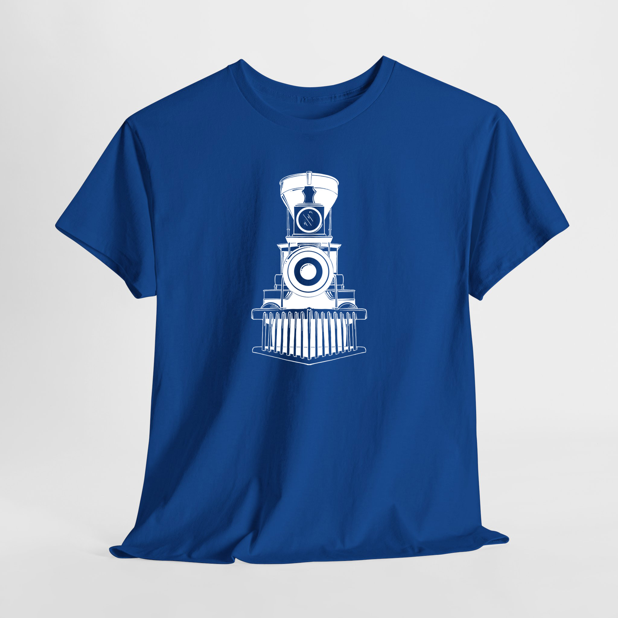 Retro Lokomotif Unisex Tişört - Görsel 7