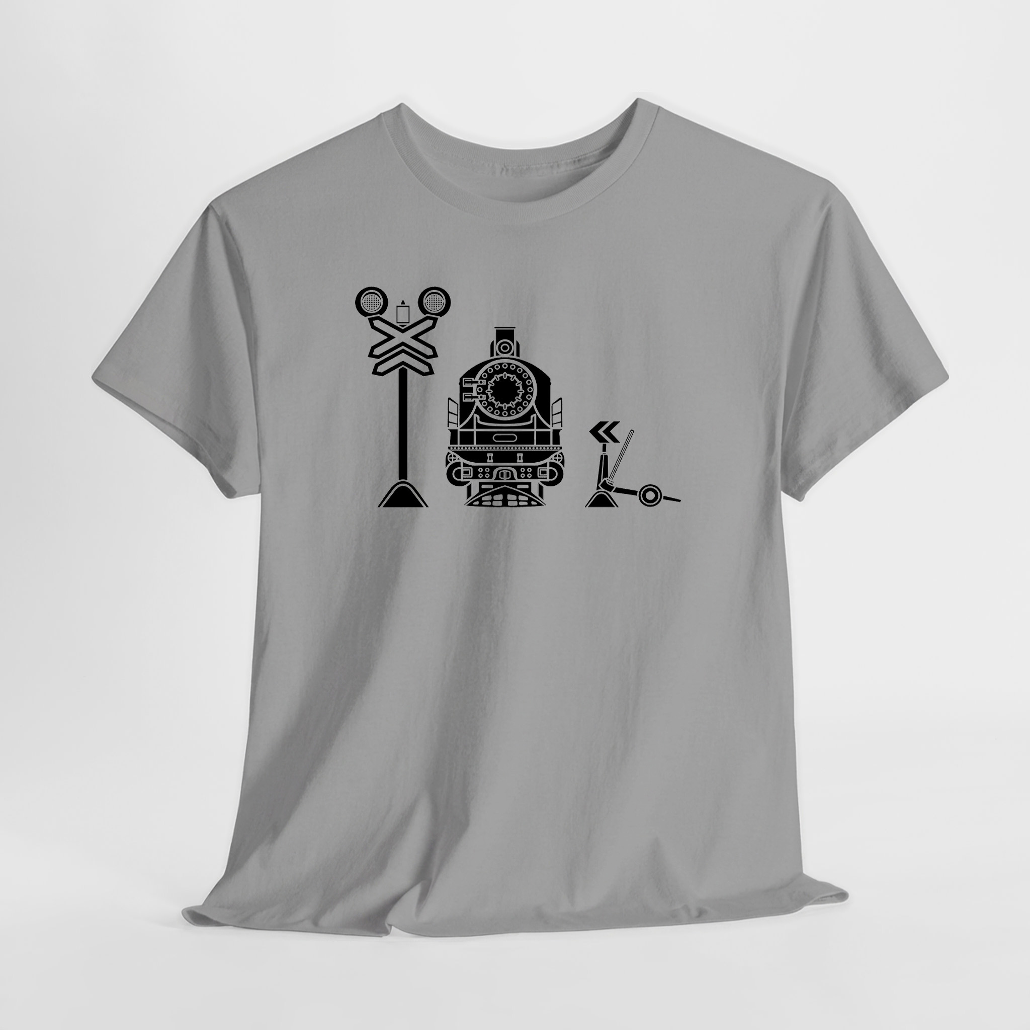 Retro Lokomotif 2 Unisex Tişört - Görsel 9