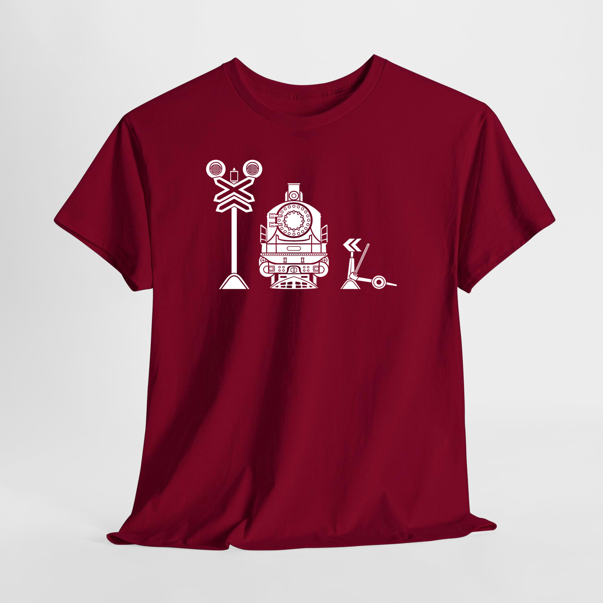 Retro Lokomotif 2 Unisex Tişört - Görsel 3