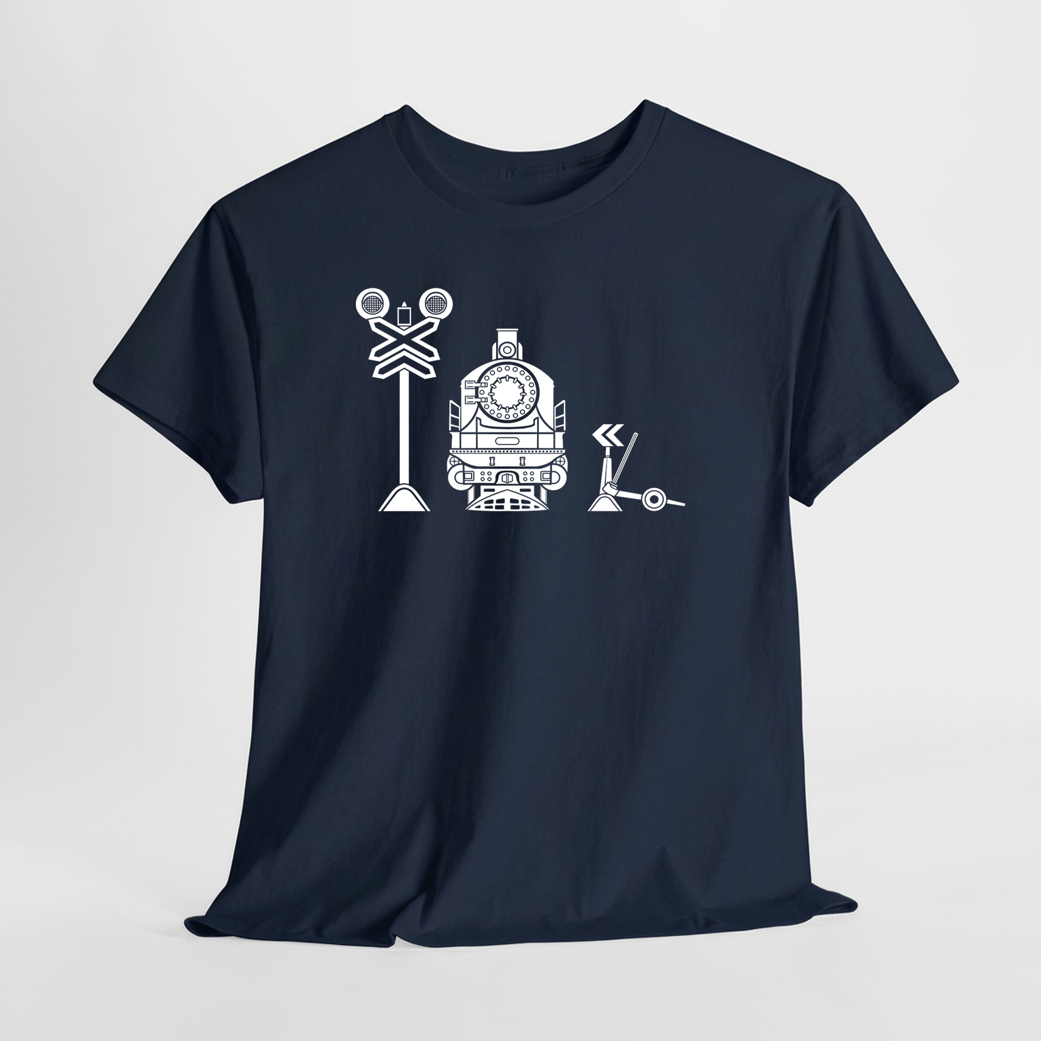 Retro Lokomotif 2 Unisex Tişört - Görsel 5