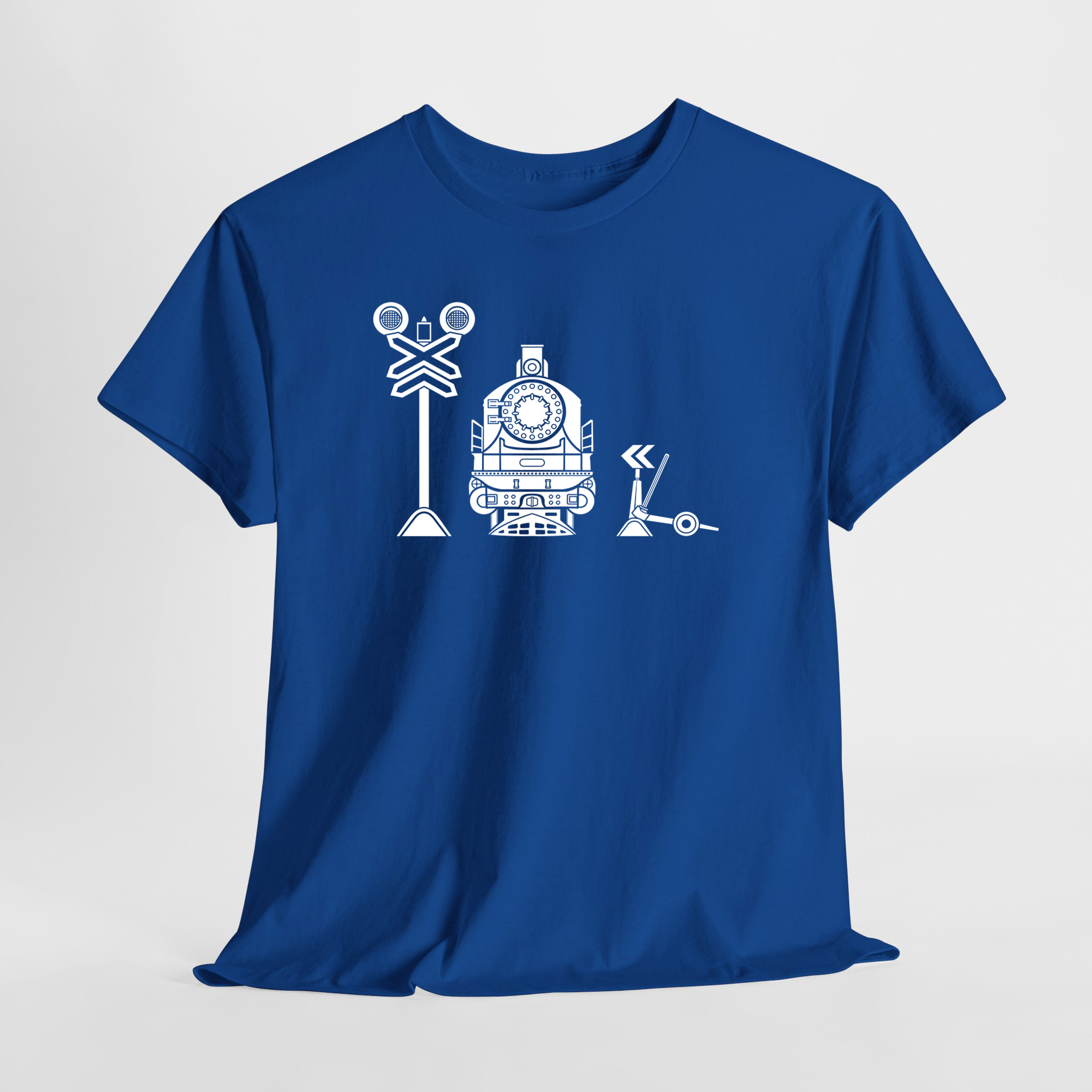 Retro Lokomotif 2 Unisex Tişört - Görsel 6