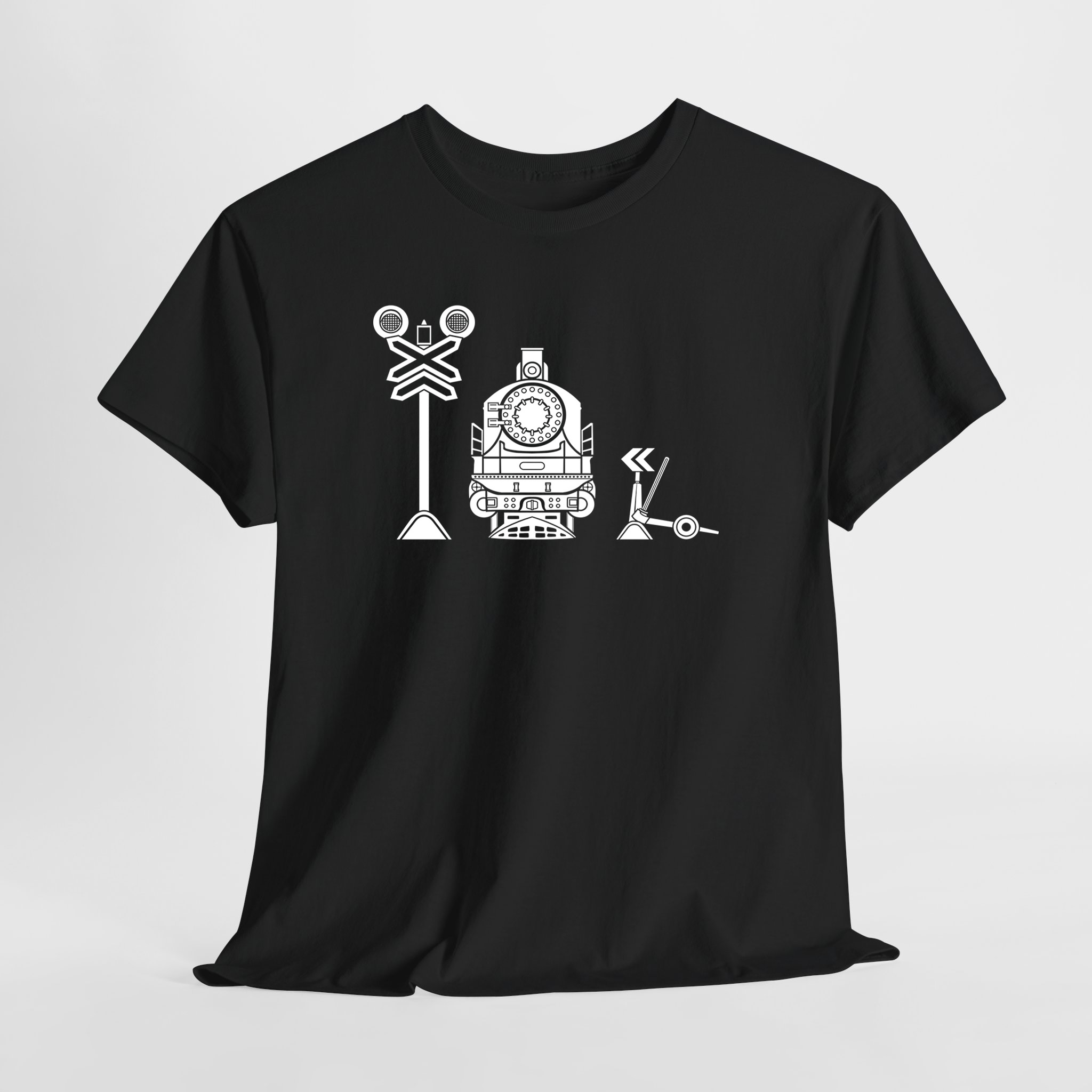 Retro Lokomotif 2 Unisex Tişört - Görsel 7