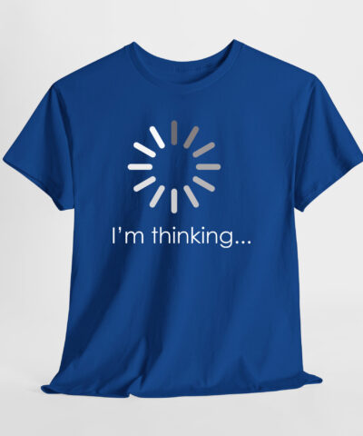 Alternative view of I'm thinking... Unisex Tişört