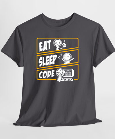 Eat Sleep Code Unisex Tişört - Görsel 4