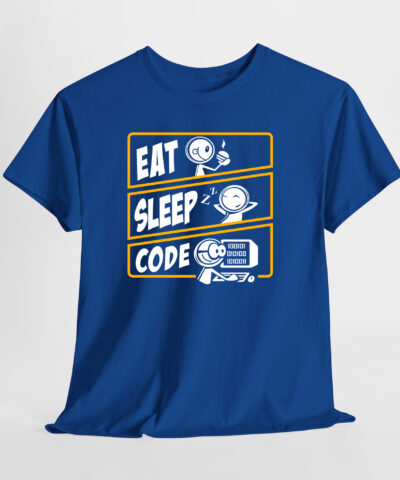 Eat Sleep Code Unisex Tişört - Görsel 7