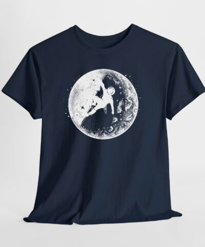 Astronot ve Ay Unisex Tişört - Görsel 6