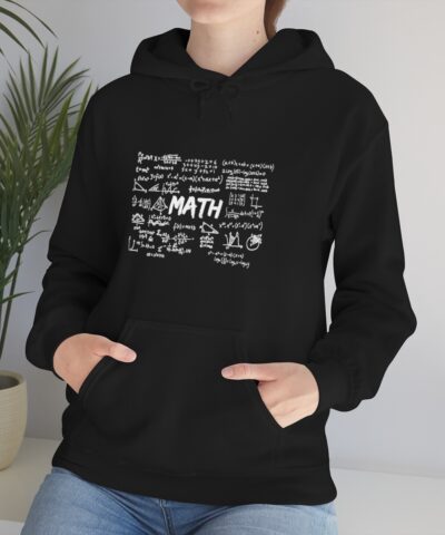 Matematik Kapşonlu 3 İplik Şardonlu Unisex - Görsel 7