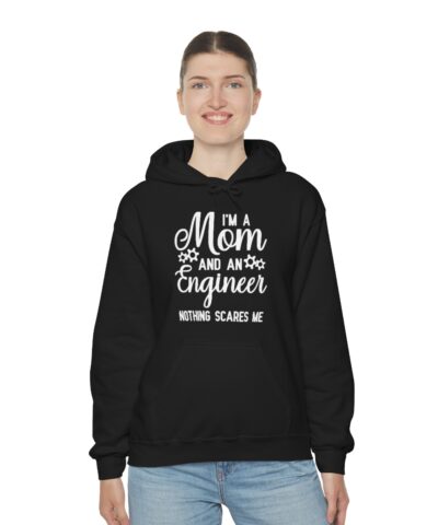 I'm An Mom And An Engineer Kapşonlu 3 İplik Şardonlu Unisex - Görsel 4