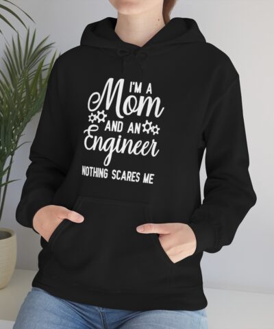 I'm An Mom And An Engineer Kapşonlu 3 İplik Şardonlu Unisex - Görsel 6