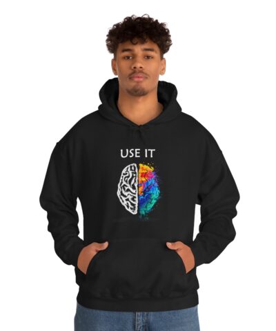 Brain Use It Kapşonlu 3 İplik Şardonlu Unisex - Görsel 4