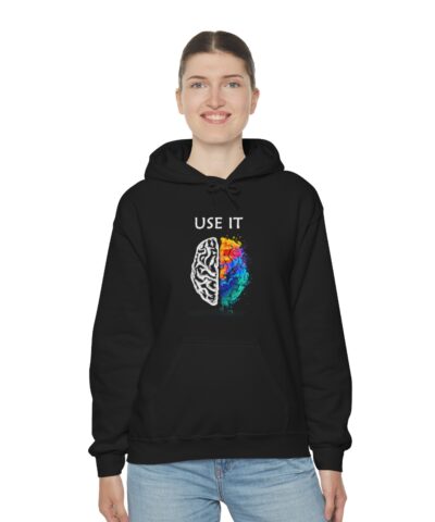 Brain Use It Kapşonlu 3 İplik Şardonlu Unisex - Görsel 5