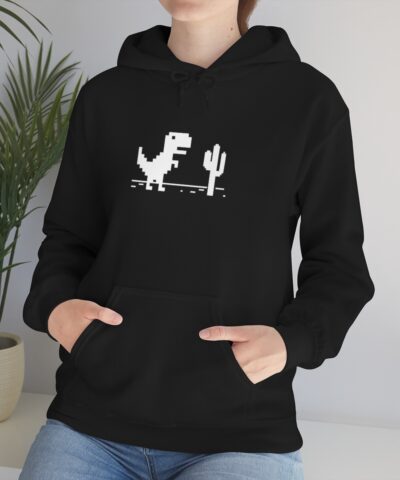 Internet Broken Dino Kapşonlu 3 İplik Şardonlu Unisex - Görsel 7