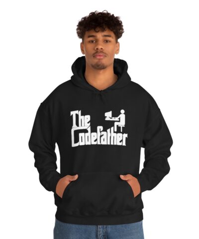 The Codefather Computer Kapşonlu 3 İplik Şardonlu Unisex - Görsel 4