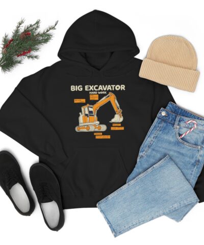 Ekskavatör, İnşaat Mühendisi, Mine Kapşonlu 3 İplik Şardonlu Unisex