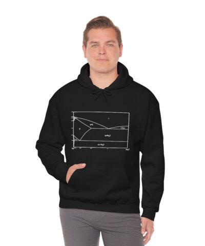 Fe - C Faz Diyagramı Metalurji Kapşonlu 3 İplik Şardonlu Unisex - Görsel 6