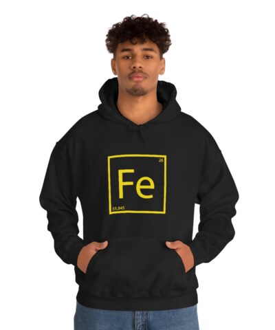 Fe / Demir Element Kapşonlu 3 İplik Şardonlu Unisex - Görsel 4