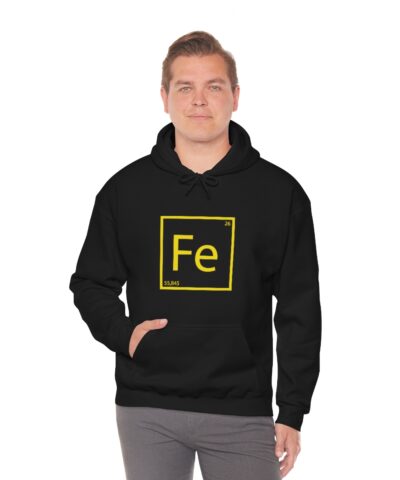 Fe / Demir Element Kapşonlu 3 İplik Şardonlu Unisex - Görsel 6