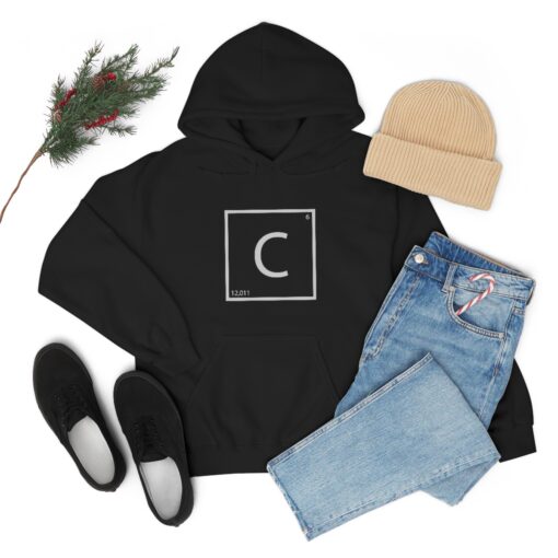 C / Karbon Element Metalurji Kapşonlu 3 İplik Şardonlu Unisex