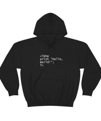 Alternative view of Hello World Bilgisayar Mühendisliği Kapşonlu 3 İplik Şardonlu Unisex