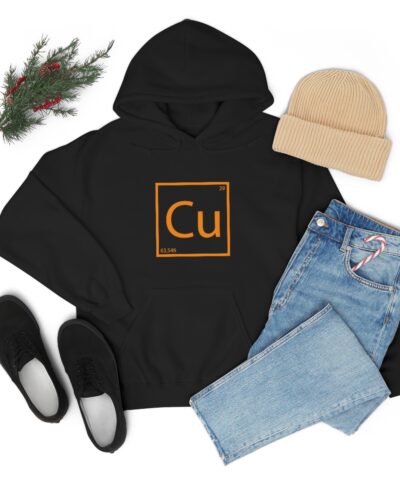 Cu / Bakır Element Metalurji Kapşonlu 3 İplik Şardonlu Unisex