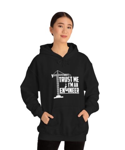 Trust Me I'm An Engineer Kapşonlu 3 İplik Şardonlu Unisex - Görsel 3