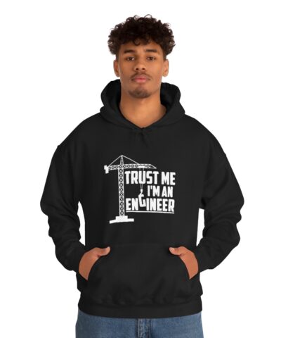 Trust Me I'm An Engineer Kapşonlu 3 İplik Şardonlu Unisex - Görsel 4