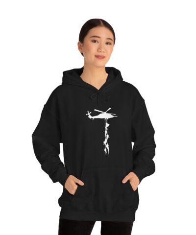 Askeri Helikopter Kapşonlu 3 İplik Şardonlu Unisex - Görsel 3