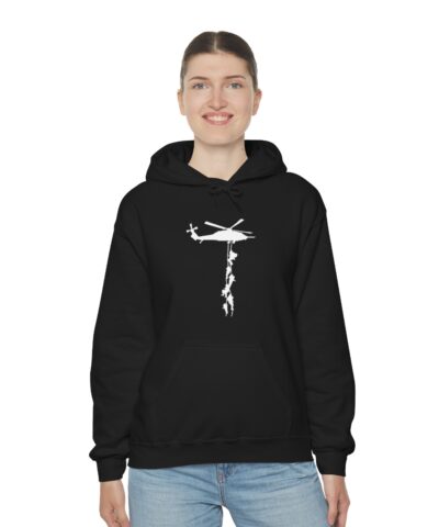 Askeri Helikopter Kapşonlu 3 İplik Şardonlu Unisex - Görsel 4