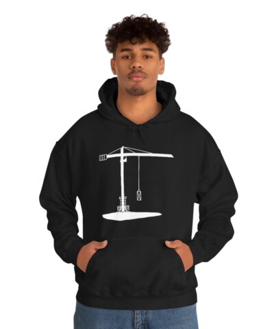İnşaat Mühendisiing Tower Crane Kapşonlu 3 İplik Şardonlu Unisex - Görsel 4