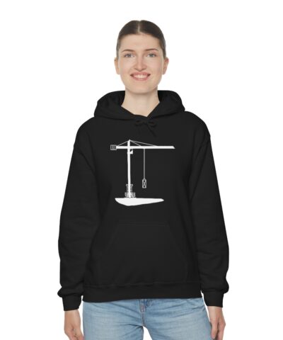 İnşaat Mühendisiing Tower Crane Kapşonlu 3 İplik Şardonlu Unisex - Görsel 5
