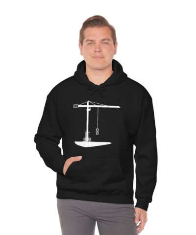 İnşaat Mühendisiing Tower Crane Kapşonlu 3 İplik Şardonlu Unisex - Görsel 6