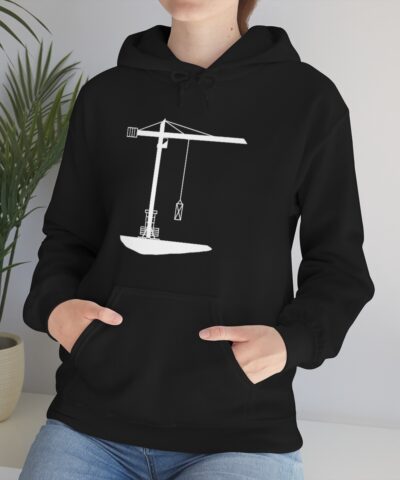 İnşaat Mühendisiing Tower Crane Kapşonlu 3 İplik Şardonlu Unisex - Görsel 7
