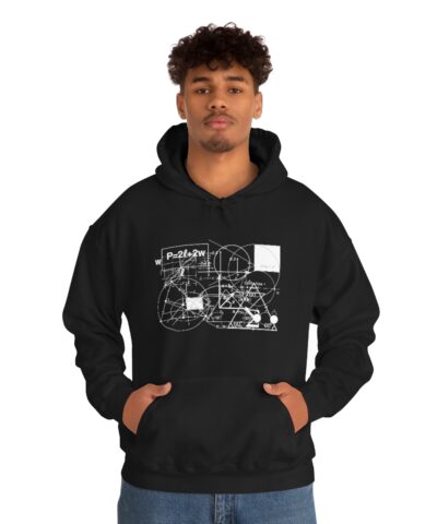 Formül Matematik Geometri Kapşonlu 3 İplik Şardonlu Unisex - Görsel 4