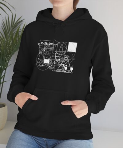 Formül Matematik Geometri Kapşonlu 3 İplik Şardonlu Unisex - Görsel 7