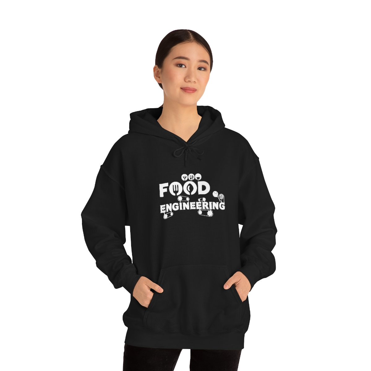Food Engineering, Gıda Mühendisliği Kapşonlu 3 İplik Şardonlu Unisex - Görsel 3