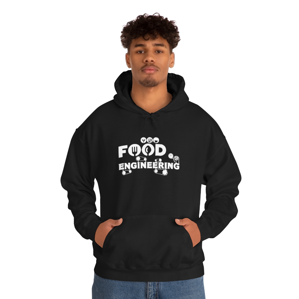 Food Engineering, Gıda Mühendisliği Kapşonlu 3 İplik Şardonlu Unisex - Görsel 4