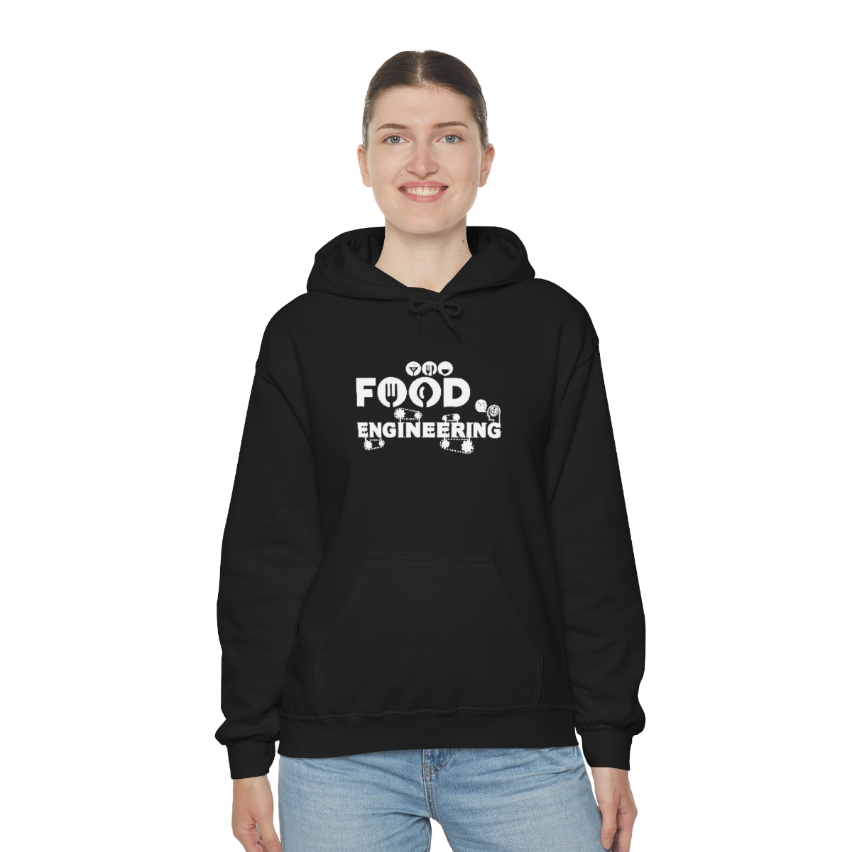 Food Engineering, Gıda Mühendisliği Kapşonlu 3 İplik Şardonlu Unisex - Görsel 5