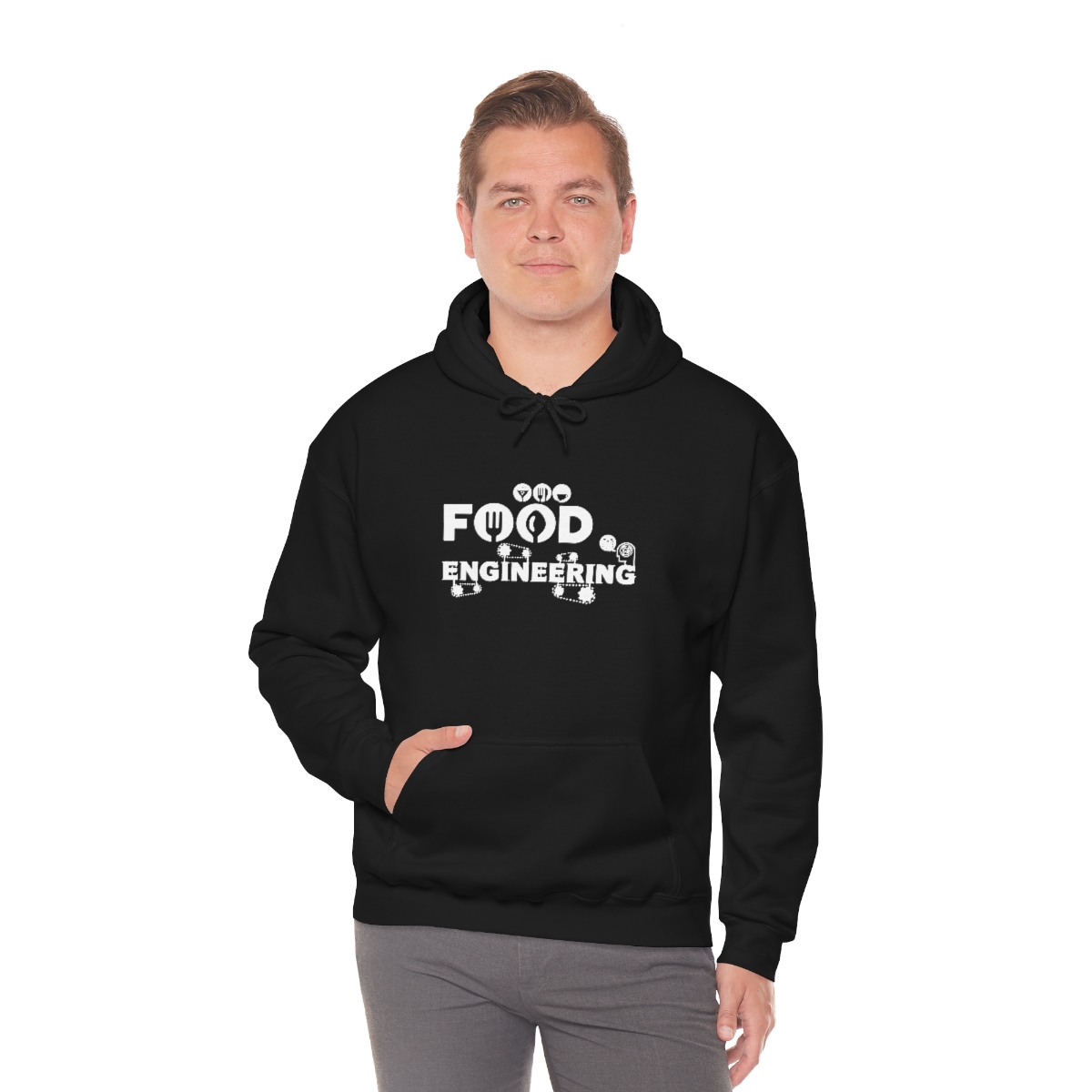 Food Engineering, Gıda Mühendisliği Kapşonlu 3 İplik Şardonlu Unisex - Görsel 6