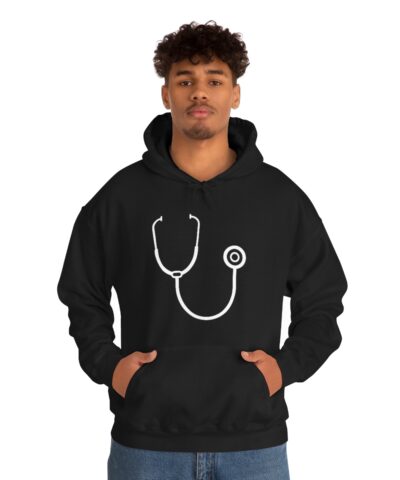 Stethoscope Medical Hospital Kapşonlu 3 İplik Şardonlu Unisex - Görsel 4
